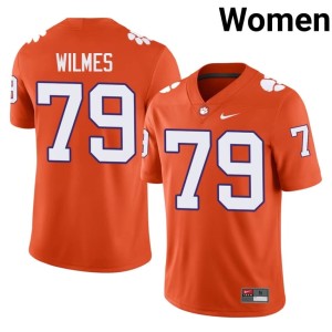 #79 Orange Braden Wilmes Alumni Clemson University Women's College Football Jerseys 649526-869