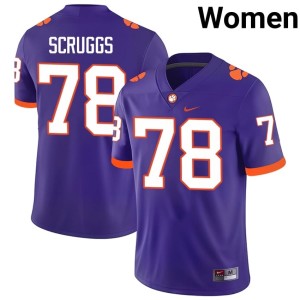#78 Purple Women Game CU College Football Carter Scruggs Jersey 567626-726