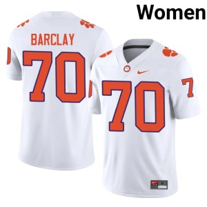 #70 2026-27 White Tigers Women's Chance Barclay College Football Jersey 168479-841