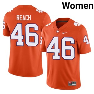 #46 Alumni Orange Women's College Football Clemson University Tigers Jackson Reach Jerseys 594052-319