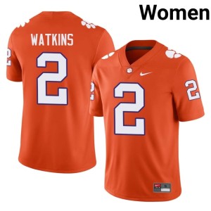 #2 College Football 2026-27 Women's Sammy Watkins Clemson University Tigers Orange Jerseys 162697-733