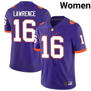 #16 2026-27 Trevor Lawrence Purple Clemson Womens College Football Jersey 428510-997