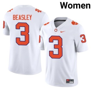#3 CLEM Vic Beasley University White College Football Women's Jerseys 421513-969
