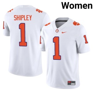 #1 Official College Football White Womens Will Shipley Tigers Jersey 922850-798