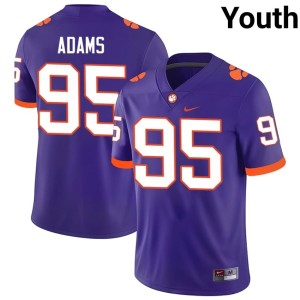 #95 Amare Adams Purple CFP Champs Game Youth College Football Jersey 300729-132