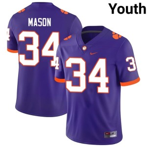 #34 College Football Stitched CU Youth Armon Mason Purple Jerseys 393881-393