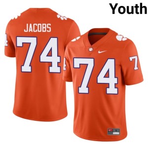 #74 Orange NCAA CU Youth College Football Brayden Jacobs Jerseys 140980-941