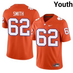 #62 CLEM Orange Bryce Smith 2026-27 Youth College Football Jersey 433856-899