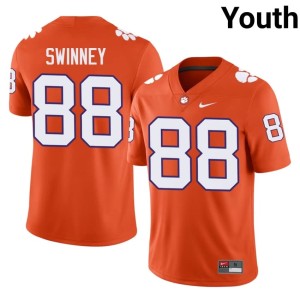 #88 Alumni Clay Swinney Orange Youth Tiger Town College Football Jerseys 350750-718