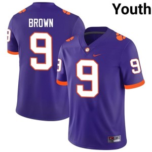 #9 Colson Brown 2026-27 Youth Clemson National Championship College Football Purple Jerseys 237817-257