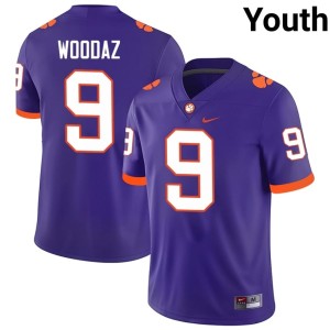 #9 College Football Limited Purple Drew Woodaz Clemson Youth Jerseys 315451-154