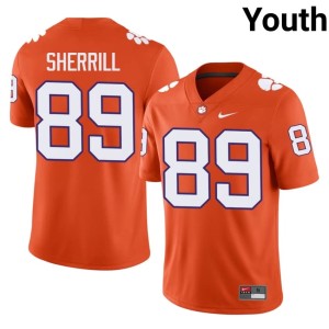 #89 Clemson University Tigers Alumni Orange College Football Youth Grady Sherrill Jersey 258027-686