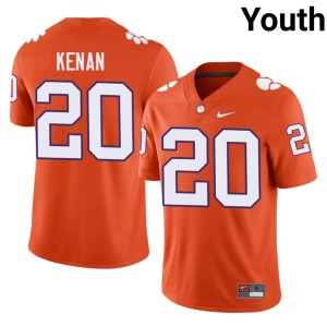 #20 College Football CLEM Limited Youth Jakarrion Kenan Orange Jerseys 705827-848