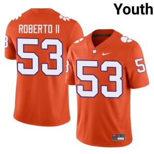 #53 Player Clemson University Tigers Youth Orange Joseph Roberto II College Football Jersey 980134-620
