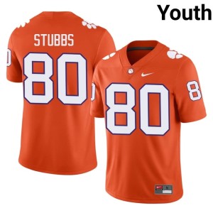 #80 College Football Luke Stubbs Youth Tiger Town Orange NCAA Jerseys 361045-418
