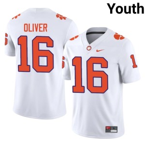 #16 Youth College Football Myles Oliver White CFP Champs Replica Jersey 610652-407