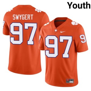 #97 Orange Patrick Swygert College Football Stitched Youth Clemson University Tigers Jersey 909080-636