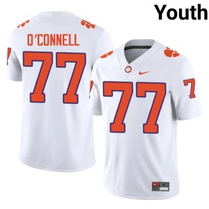 #77 College Football CU White Youth Ronan O'Connell Embroidery Jersey 989289-692