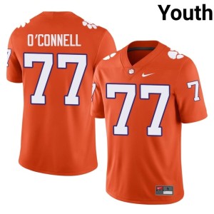 #77 Embroidery Orange Ronan O'Connell College Football Youth CFP Champs Jerseys 644124-762
