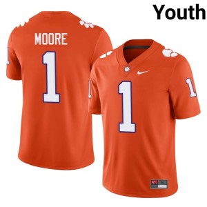 #1 T.J. Moore Orange 2026-27 Youth College Football Clemson Jerseys 688514-744