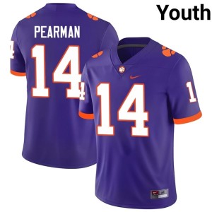 #14 Clemson University Purple College Football Trent Pearman Youth Alumni Jersey 800264-248