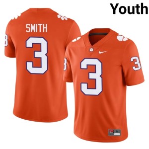 #3 NCAA Youth College Football Orange Clemson National Championship Tristan Smith Jerseys 413852-407