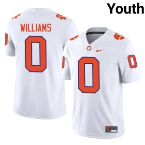 #0 College Football White Clemson National Championship Youth Antonio Williams 2026-27 Jersey 652355-486