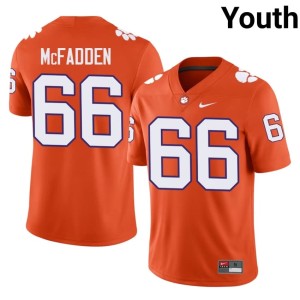 #66 College Football CLEM Youth Banks McFadden High School Orange Jerseys 536615-192