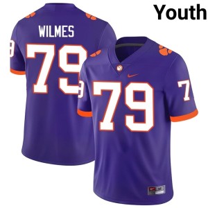 #79 Braden Wilmes Youth 2026 College Football Clemson National Championship Purple Jerseys 271396-360