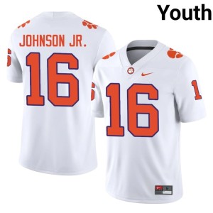 #16 2026 White Chris Johnson Jr. Youth College Football Tiger Town Jerseys 286531-531