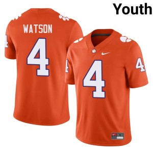#4 Youth Deshaun Watson College Football Clemson University Tigers Orange Game Jersey 370466-364