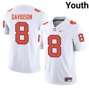 #8 Tiger Town Gideon Davidson College Football Youth 2026-27 White Jerseys 359244-303
