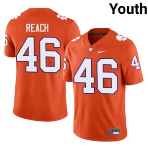 #46 College Football 2026 Tigers Jackson Reach Youth Orange Jerseys 971571-288