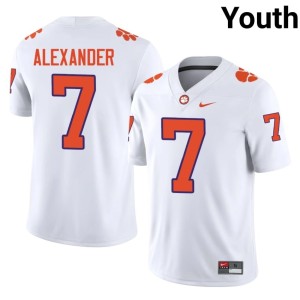 #7 Tiger Town Youth College Football 2026-27 Jeremiah Alexander White Jerseys 352141-784