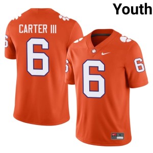 #6 Tigers Orange Youth Jerome Carter III 2026 College Football Jerseys 331829-835