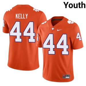 #44 CLEM Replica College Football Kourtney Kelly Youth Orange Jersey 681521-927
