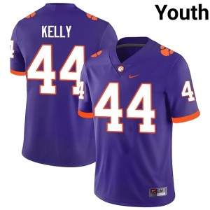 #44 University College Football Clemson University Tigers Purple Kourtney Kelly Youth Jersey 836500-160