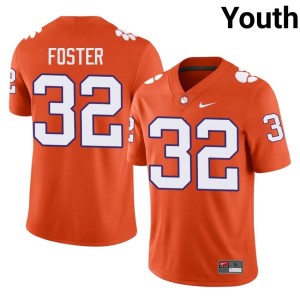 #32 Orange Tigers Embroidery College Football Michael Foster Youth Jerseys 374092-563