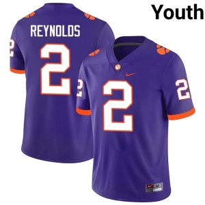 #2 Purple Tait Reynolds College Football Youth Clemson University University Jerseys 895958-426