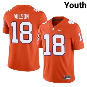 #18 College Football Game Youth Orange Tayveon Wilson Tiger Town Jerseys 567937-614