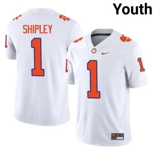 #1 White CU College Football Will Shipley Youth 2026 Jersey 625838-627