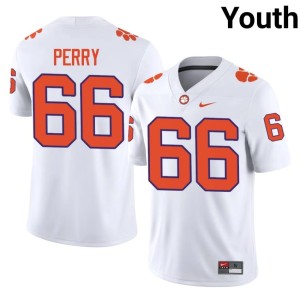 #66 William Perry Tiger Town Youth White College Football Player Jersey 922651-538