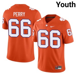 #66 Orange Clemson University Tigers William Perry College Football Youth Limited Jersey 460507-384